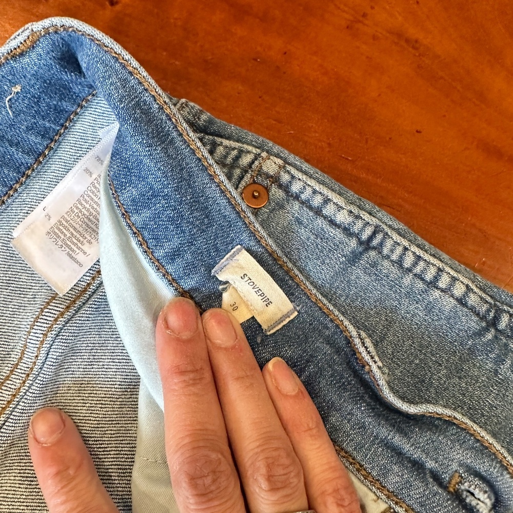 #2 Madewell, Size 30, Stovepipe